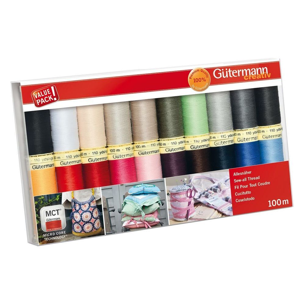 Швейные нитки (набор) Gutermann Sew-all 20х100м, №1