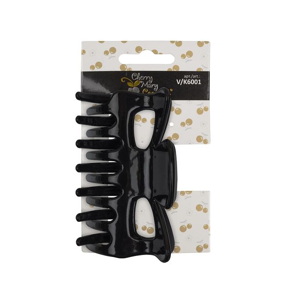 Заколка Краб для волос, 5 шт, №011 черный, Cherry Mary V/K6001