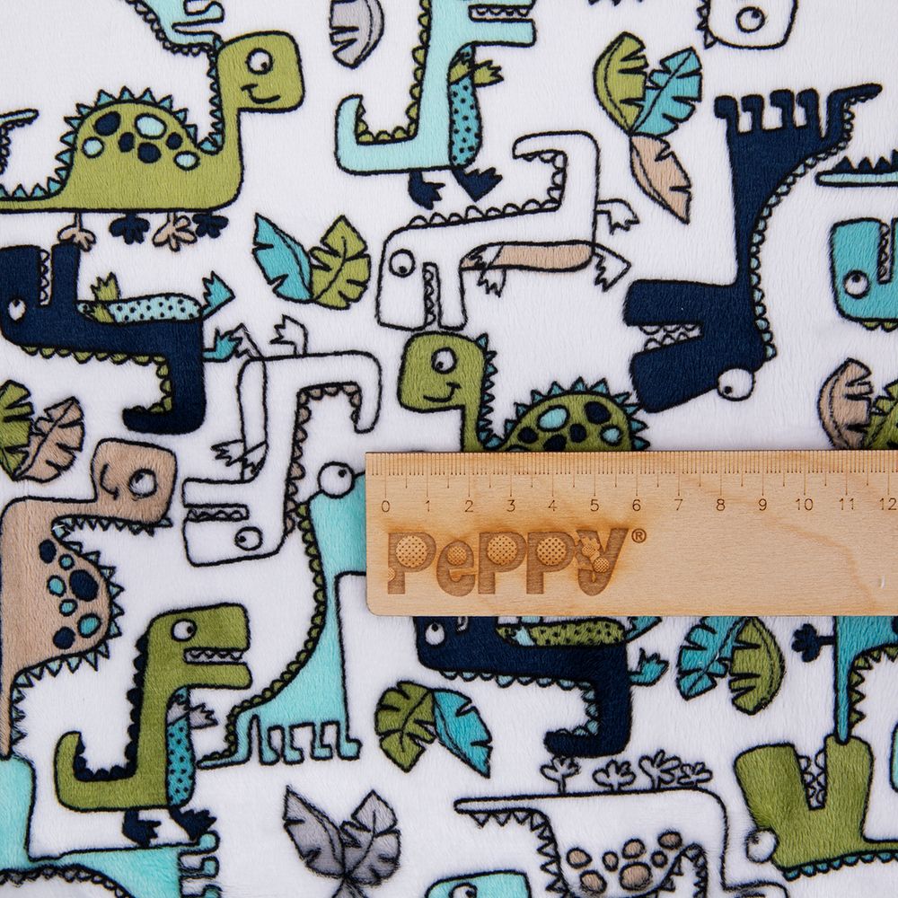 Плюш (ткань) Peppy Mockingbird Cuddle 440 г/м², 48х48 см, roar teal