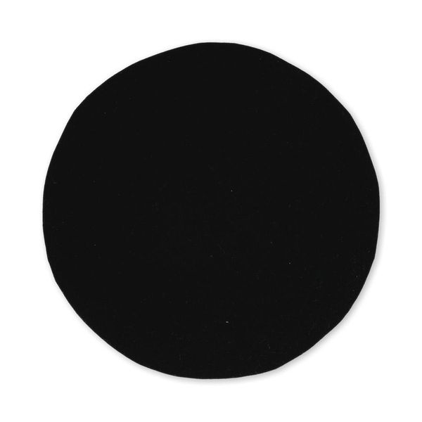 Термоаппликация, круг №2 ⌀9 см, 2 шт, 2-03-06 бархат черный, Blitz