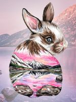 Алмазная (кристальная) мозаика Фрея, Долина зайцев, 30х40 см