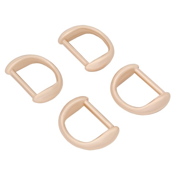 Полукольцо декоративное металл внутр. 12 мм (внешн. 20х14 мм), 4 шт, золото, MT-1855