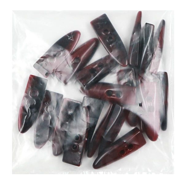 Пуговицы 2 прокола (3.02-1344-46) (т.бордовый мрамор), Б28, 20 шт