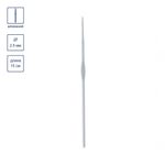 Крючок для вязания металлический ⌀2,5 мм, 15 см, в чехле с покрытием, Gamma CHT