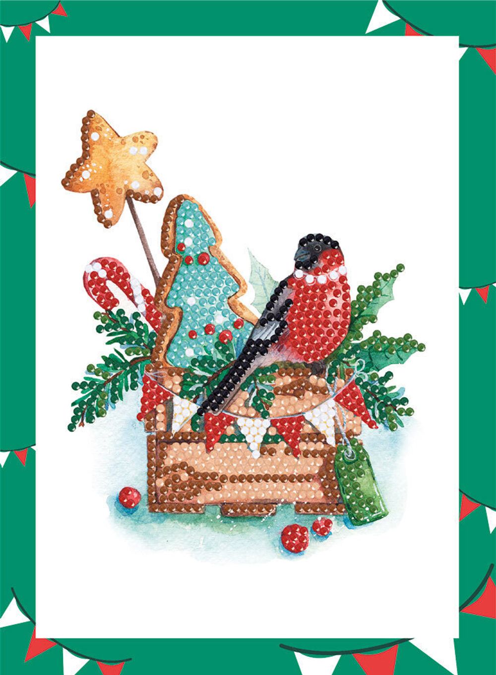 Алмазная (кристальная) мозаика Фрея, Праздничный набор, 14х19,5 см