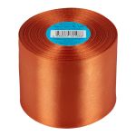 Лента атласная 1-сторонняя 75.0 мм / 33±2 метра, 149 рыжий, Gamma