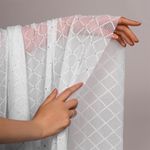 Сетка бельевая эластичная 85 г/м², шир.150 см / 1 метр, с флоком TBY.SZ030218, цв.белый /SZ030218.21/1/