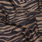 Сетка бельевая эластичная 100 г/м², шир.160 см / 3 метра, принт Зебра, цв.беж+черный /SZ025816.02/