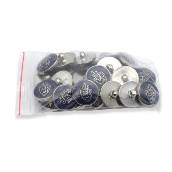 Пуговицы на ножке 34L (21мм), пластик (n.blue (синий/черный никель)), 36 шт, PS39