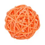 Шары декоративные из ротанга 5 см, 12 шт, №10 оранжевый, Blumentag BRF-5