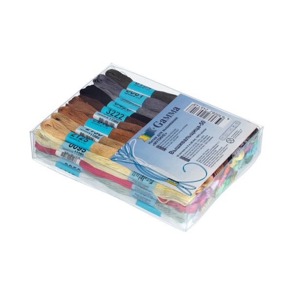 Мулине Gamma набор Вышивальщица-50, 50 мотков по 8 метров, ассорти