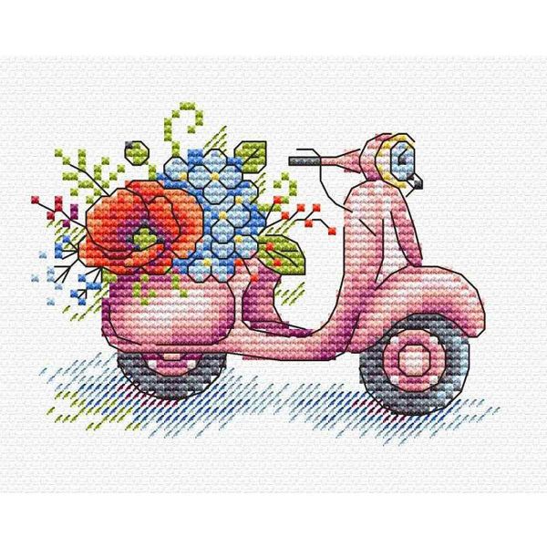 Набор для вышивания нитками МП Студия, Римские каникулы 8х11см