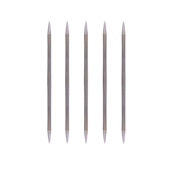 Спицы чулочные металл ⌀5.0 мм, 15 см, 5 шт, Gamma MK5-15