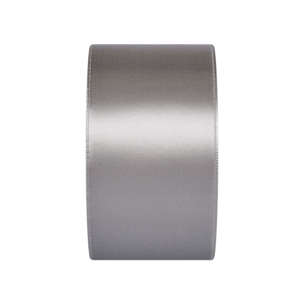 Лента атласная 1-сторонняя 50.0 мм / 33±2 метра, №059 серый, в термоплёнке, Gamma