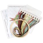 Набор для вышивания нитками Panna, Живая картина. Бабочка. Изабелла, 13х13 см