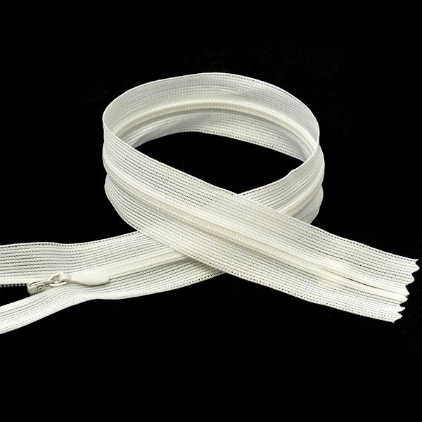 Молния потайная (скрытая) Т3 (3 мм) 1 зам., н/раз., 20 см, цв.F102 молочный уп.50 шт