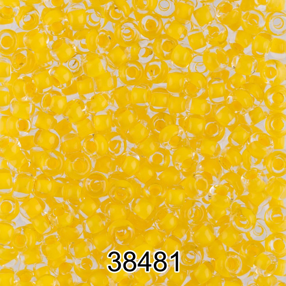 Бисер Preciosa круглый 10/0, 2.3 мм, 500 г, 38481 (Ф230) желтый