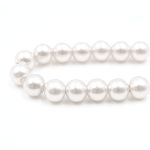 Бусины пластик (жемчуг) ⌀8 мм, 25 г, Astra&Craft, 001 NL белый