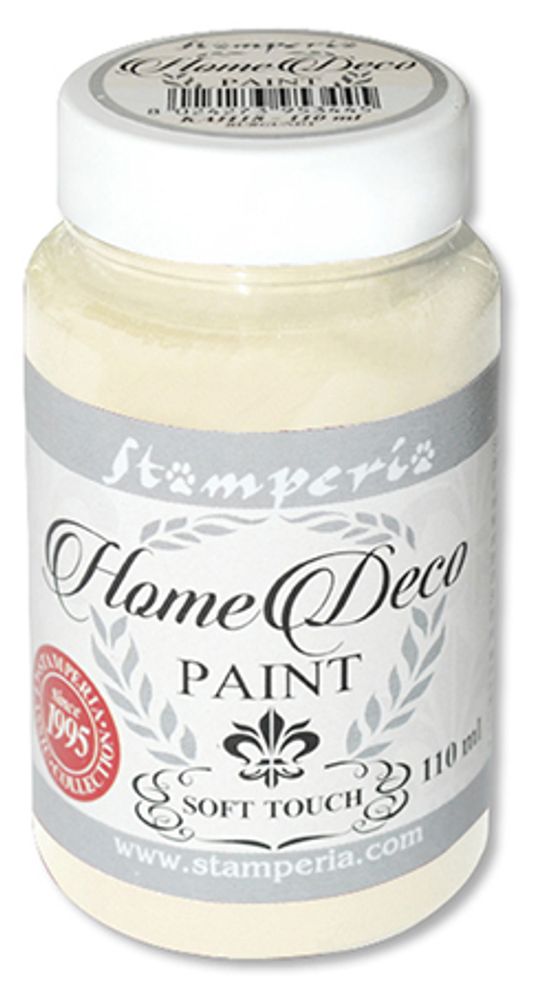 Краска для домашнего декора на меловой основе Home Deco, 110 мл, теплый белый