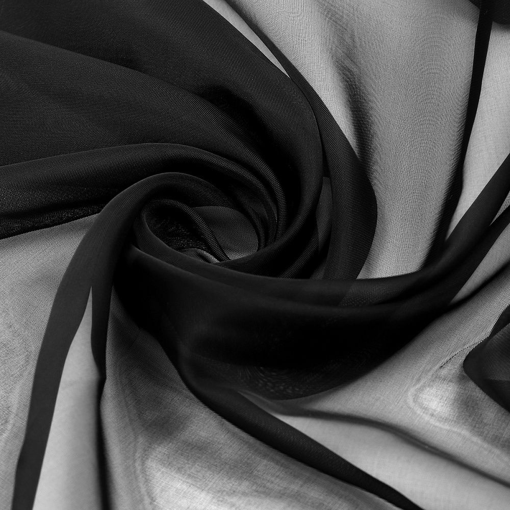 Вуаль 45 г/м², 300 см / 120 метров, Vei.322, черный