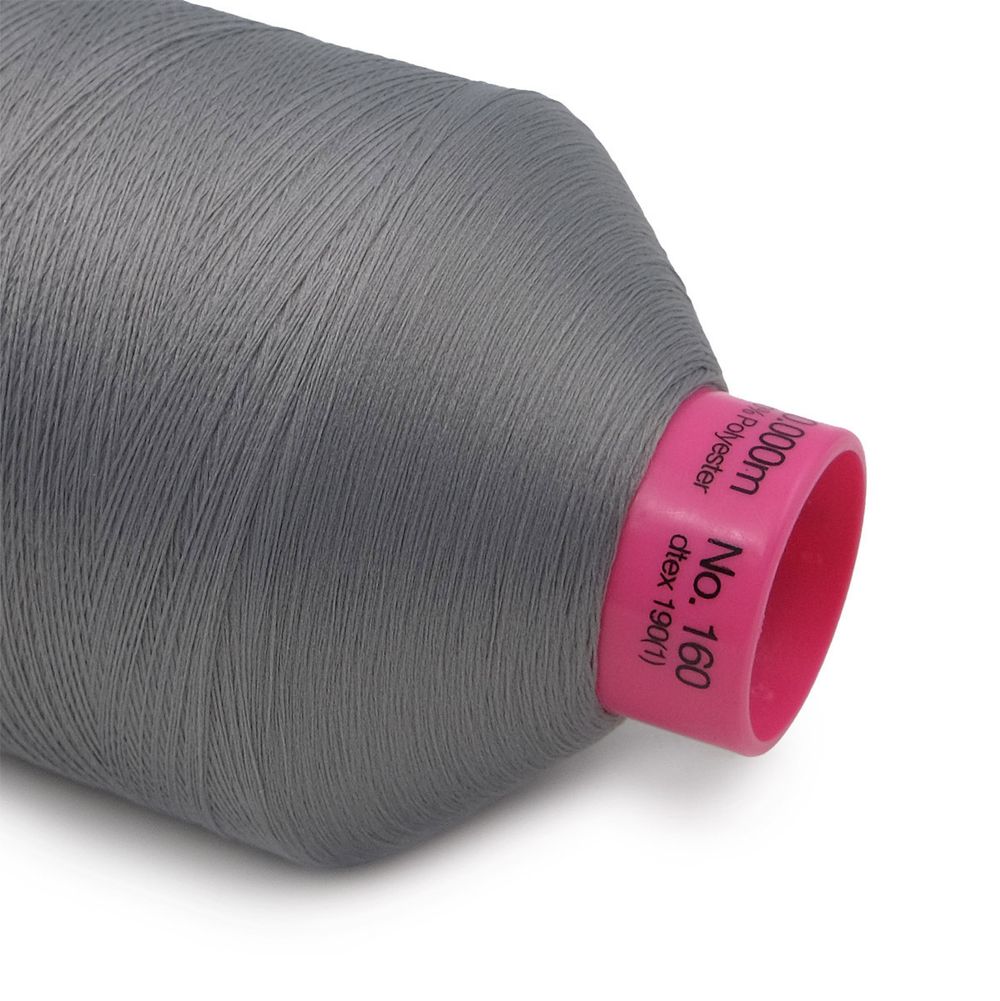 Нитка текстурированная Gutermann E 151, 10000 м, 715328, 040 пепельно-серый, 1 катушка