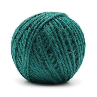 Шпагат джутовый 2-х ниточный ⌀1.12 мм, 50 м, 1120 текс, качество СВ, цветной (зеленый), 74973