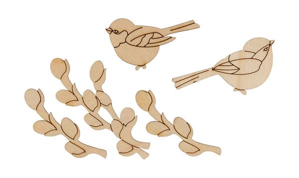 Заготовка из фанеры Набор Пасхальный, 3.5-6.5 см, ВД-883 Mr.Carving