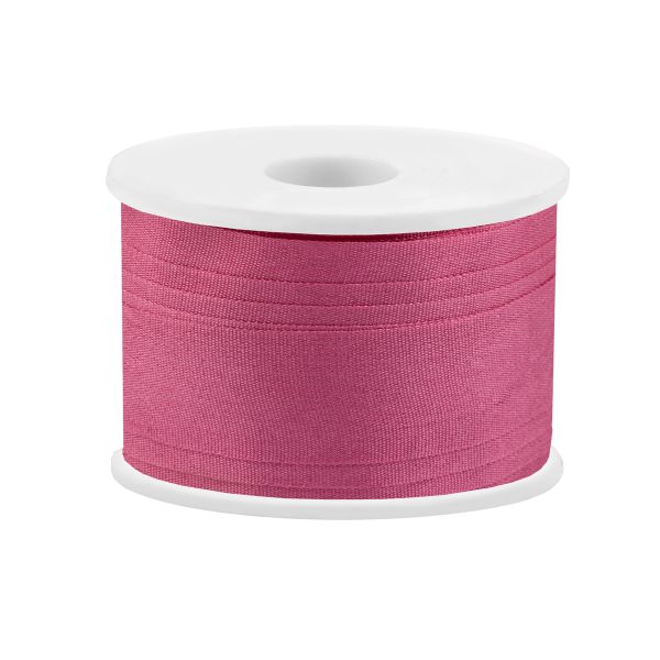 Лента (тесьма) шелковая 13.0 мм / 45.5±0.5 метров, №087 т. розовый, Gamma SR-13