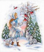 Набор для вышивания нитками МП Студия, Герда, 30х25 см