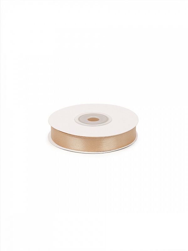 Лента атласная 1-сторонняя 12.0 мм / 22.5±1 метра, 3009 бежевый, Magic4Hobby