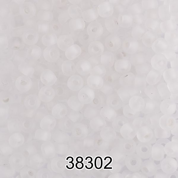 Бисер Preciosa 10/0 (2.3 мм), 500 г, 38302 (Ф200) прозрачный мат.
