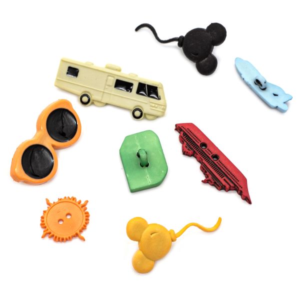 Украшения декоративные пуговицы Отпуск