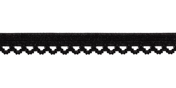 Резинка бельевая (ажурная) 10.0 мм / 25 метров, 039 черный, Torioni GET-069PT