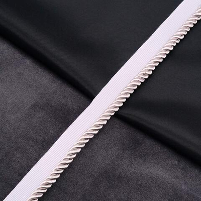 Кант витой 5 мм / 25 метров, белый/09 серый, 3AR3294