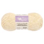 Пряжа Люблю вязать Морошка / уп.3 мот. по 100 г, 175 м, 001 белый