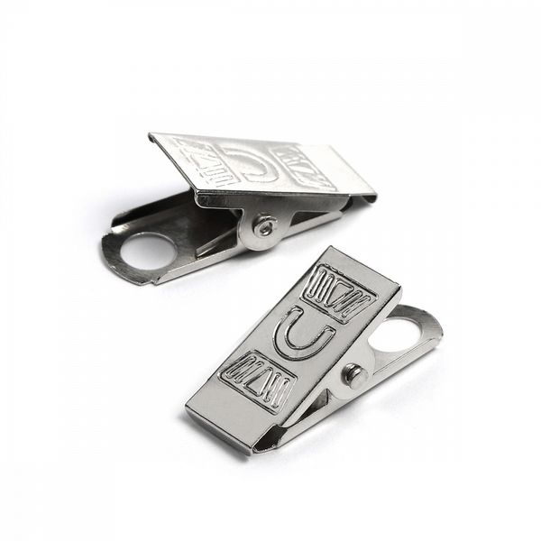 Держатель для бейджика с пружиной цв.никель уп.50 шт, 985968