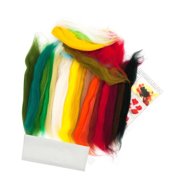 Набор для валяния (живопись цветной шерстью) 