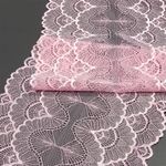 Кружево бельевое эластичное 195 мм / 3 м, 8034 цв.F134 розовый, Kruzhevo