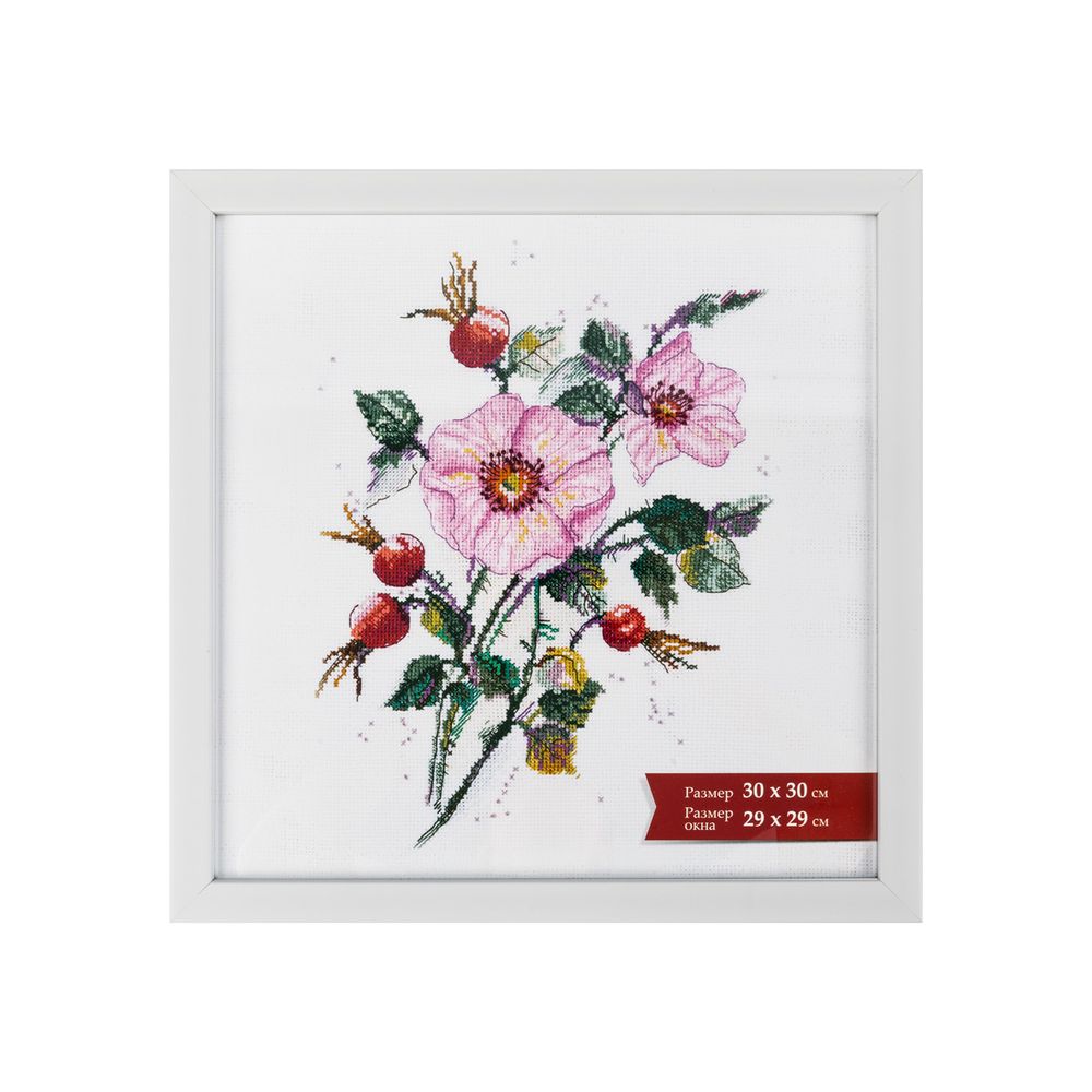 Рамка для картины (фото) пластик с оргстеклом 30х30 см, белый, Gamma ПРК-20