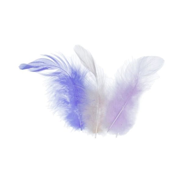 Перья декоративные 5-10 см, 5х3 г,±0.5 г, 10 Сиреневый (ассорти), Mr.Painter