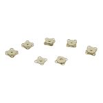 Кнопка магнитная металл пришивная ⌀10.0 мм, золото, металл, 6 шт, BIG