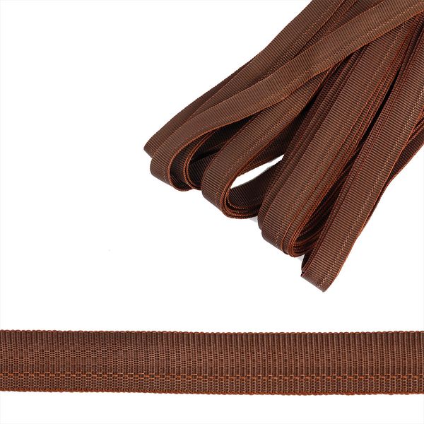 Тесьма брючная 15 мм / 25 метров, коричневый