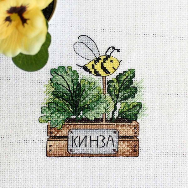 Набор для вышивания МП Студия Кинза 9х10см, М-638