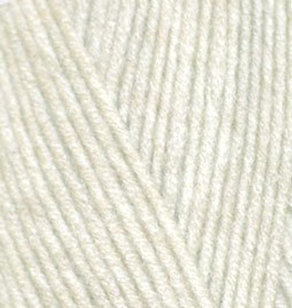 Пряжа Alize (Ализе) Lana Gold 800 / уп.5 мот. по 100 г, 800м, 001 кремовый