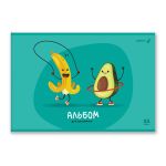 Альбом для рисования выбор.лак, 100 г/м², A4 29.5х20.2 см, 32 л. на скобе 5 шт, 01708 Фруктовый фитнес, Светоч А257