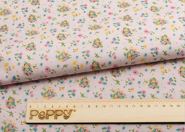 Ткань для пэчворка Peppy Нежная история, отрез 50х55 см, 146 г/м², НИ-11 розовый, Peppy