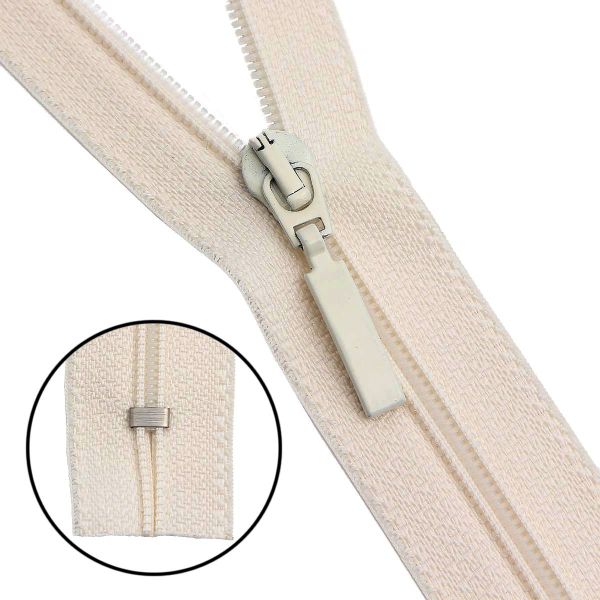 Молния спираль (витая) Arta Т5 (5 мм) 1 зам., н/раз., 18 см, цв. 571 св.бежевый, уп.10 шт