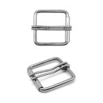 Пряжка ременная металл 51.5 мм (внешн. 63.5х63 мм, ⌀6 мм), 4 шт, роликовая, никель, П-10-18
