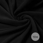 Флис 2-сторонний 190 г/м², 150 см / 10 метров, N-TBY-0059-322, цв.F322 черный