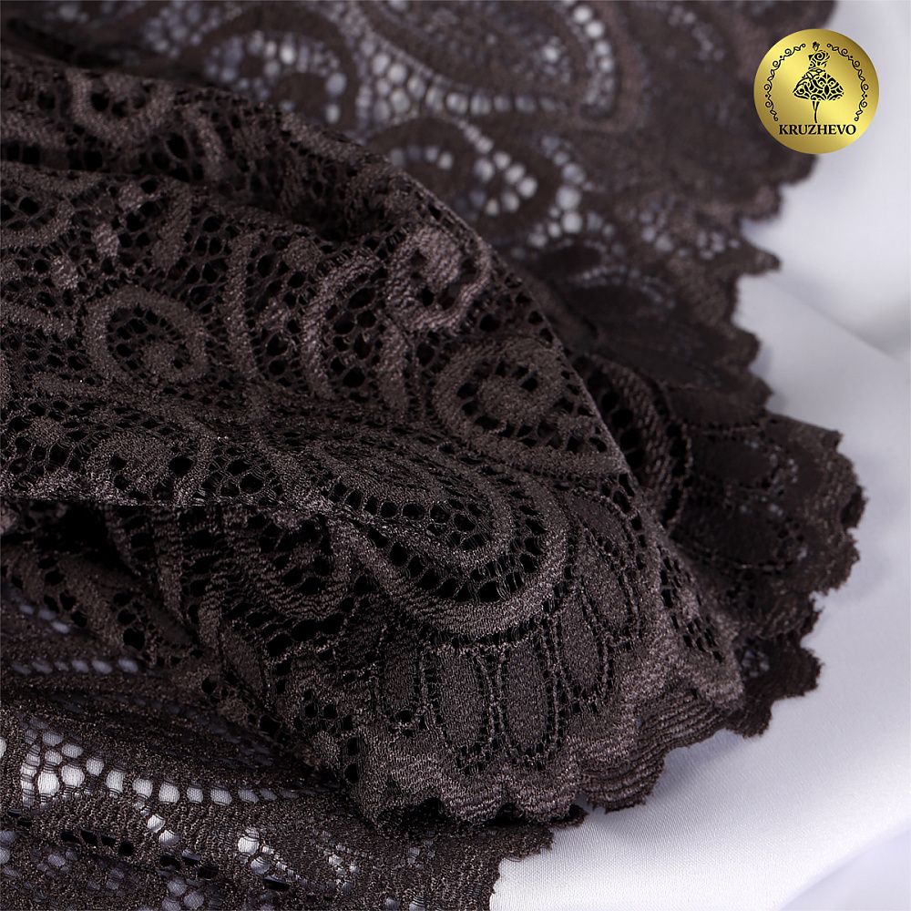 Кружево бельевое эластичное 180 мм / 3 метра, TBY.L1351, цв.3094 тауп